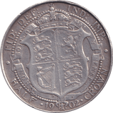1902 HALFCROWN ( VF ) - HALFCROWN - Cambridgeshire Coins