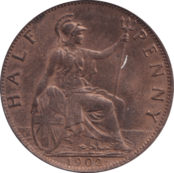 1902 HALFPENNY EDWARD VII ( UNC ) - HALFPENNY - Cambridgeshire Coins