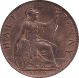 1902 HALFPENNY EDWARD VII ( UNC ) - HALFPENNY - Cambridgeshire Coins
