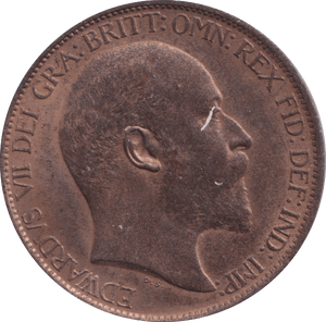 1902 HALFPENNY EDWARD VII ( UNC ) - HALFPENNY - Cambridgeshire Coins