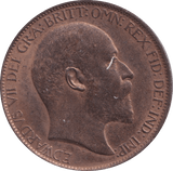 1902 HALFPENNY EDWARD VII ( UNC ) - HALFPENNY - Cambridgeshire Coins
