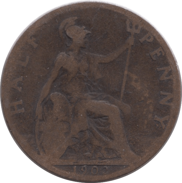 1902 HALFPENNY ( FINE ) - Halfpenny - Cambridgeshire Coins