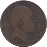 1902 HALFPENNY ( FINE ) - Halfpenny - Cambridgeshire Coins