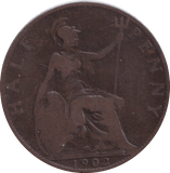 1902 HALFPENNY ( NF ) - HALFPENNY - Cambridgeshire Coins