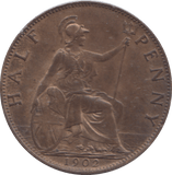 1902 HALFPENNY ( UNC ) - HALFPENNY - Cambridgeshire Coins