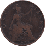 1902 HIGH TIDE PENNY ( FINE ) - PENNY - Cambridgeshire Coins