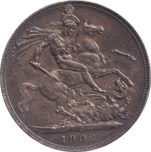 1902 HOLED CROWN ( GVF ) - CROWN - Cambridgeshire Coins
