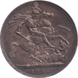 1902 HOLED CROWN ( GVF ) - CROWN - Cambridgeshire Coins