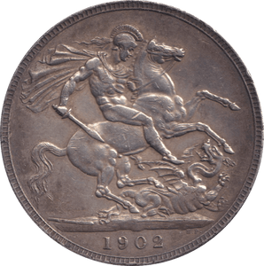 1902 II CROWN ( GVF ) - CROWN - Cambridgeshire Coins