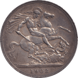 1902 II CROWN ( GVF ) - CROWN - Cambridgeshire Coins