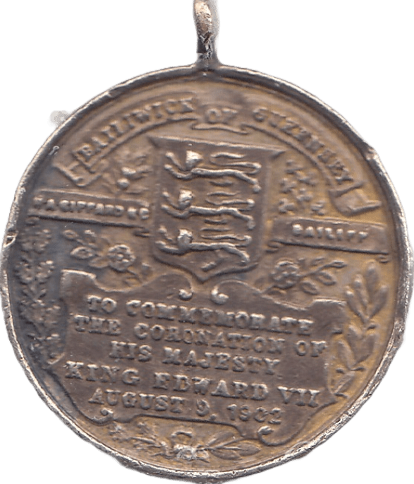1902 KING EDWARD VII CORONATION MEDALLION - MEDALS & MEDALLIONS - Cambridgeshire Coins