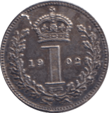 1902 MAUNDY ONE PENNY ( UNC ) 5 - MAUNDY ONE PENNY - Cambridgeshire Coins
