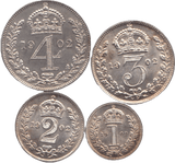 1902 MAUNDY SET EDWARD VII - Maundy Set - Cambridgeshire Coins