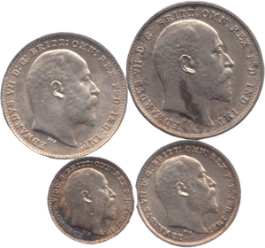 1902 MAUNDY SET EDWARD VII - Maundy Set - Cambridgeshire Coins