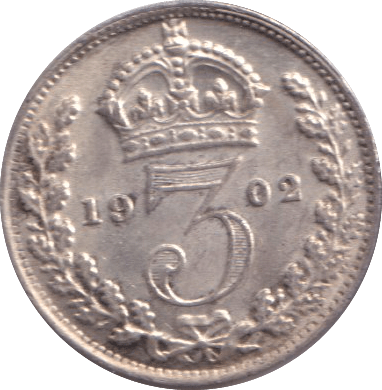 1902 MAUNDY THREEPENCE ( AUNC ) - MAUNDY THREEPENCE - Cambridgeshire Coins