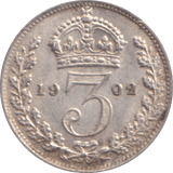 1902 MAUNDY THREEPENCE ( GVF ) - MAUNDY THREEPENCE - Cambridgeshire Coins