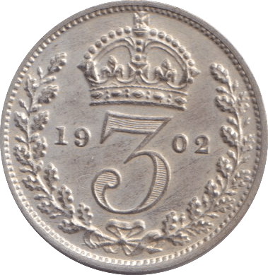 1902 MAUNDY THREEPENCE ( MATT PROOF ) - MAUNDY THREEPENCE - Cambridgeshire Coins