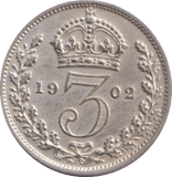 1902 MAUNDY THREEPENCE ( MATT PROOF ) - MAUNDY THREEPENCE - Cambridgeshire Coins
