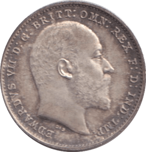 1902 MAUNDY THREEPENCE ( UNC ) 1 - MAUNDY THREEPENCE - Cambridgeshire Coins