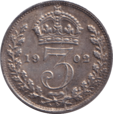 1902 MAUNDY THREEPENCE ( UNC ) 5 - MAUNDY THREEPENCE - Cambridgeshire Coins