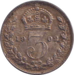 1902 MAUNDY THREEPENCE ( UNC ) - MAUNDY THREEPENCE - Cambridgeshire Coins