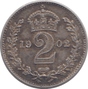 1902 MAUNDY TWOPENCE ( EF ) - MAUNDY TWOPENCE - Cambridgeshire Coins