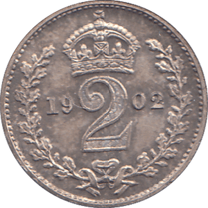 1902 MAUNDY TWOPENCE ( FINE ) - MAUNDY TWOPENCE - Cambridgeshire Coins