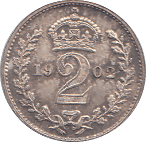 1902 MAUNDY TWOPENCE ( FINE ) - MAUNDY TWOPENCE - Cambridgeshire Coins