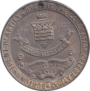 1902 MEDALLION CORONATION EDWARD VII - MEDALS & MEDALLIONS - Cambridgeshire Coins