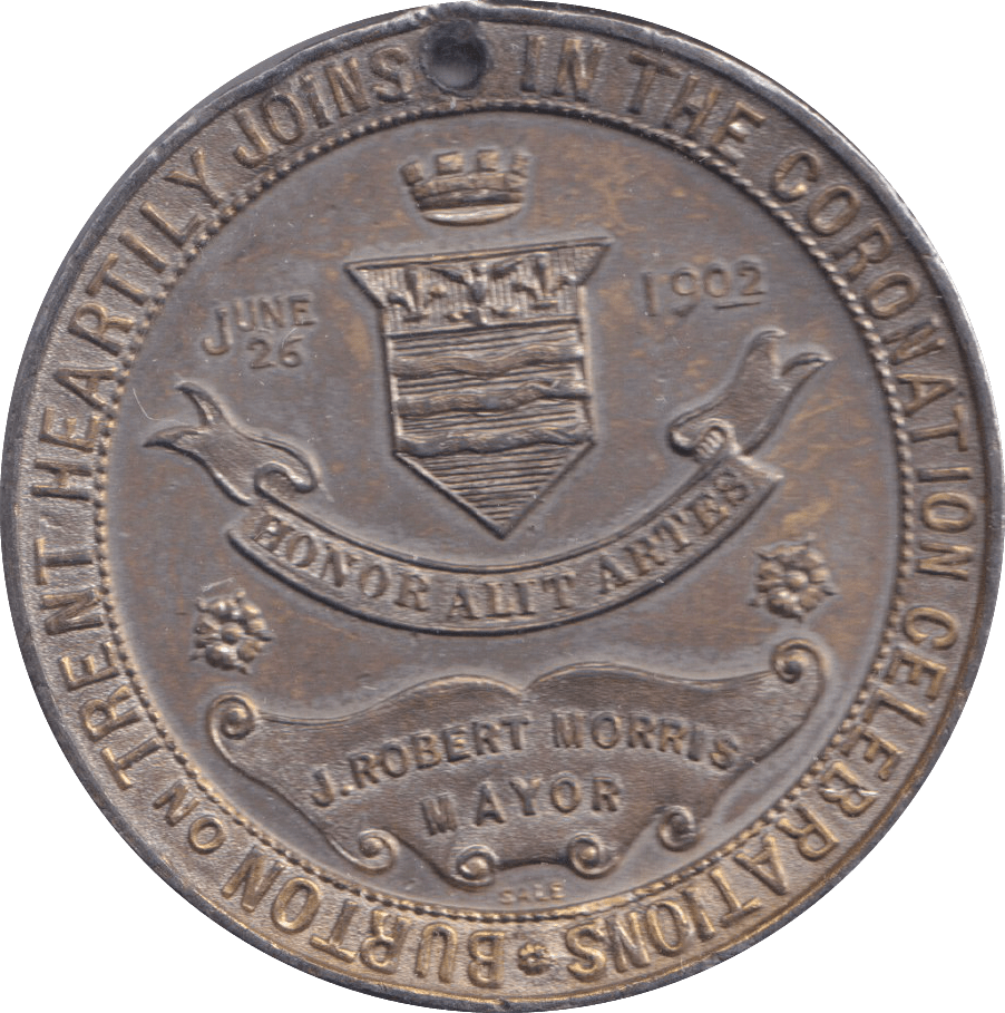 1902 MEDALLION CORONATION EDWARD VII - MEDALS & MEDALLIONS - Cambridgeshire Coins