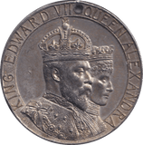 1902 MEDALLION CORONATION EDWARD VII - MEDALS & MEDALLIONS - Cambridgeshire Coins