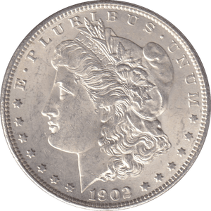 1902 MORGAN DOLLAR USA NEW ORLEANS MINT - SILVER WORLD COINS - Cambridgeshire Coins