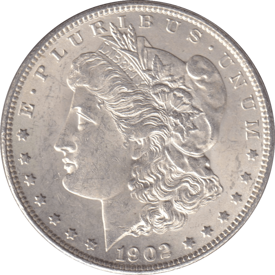 1902 MORGAN DOLLAR USA NEW ORLEANS MINT - SILVER WORLD COINS - Cambridgeshire Coins