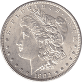 1902 MORGAN DOLLAR USA NEW ORLEANS MINT - SILVER WORLD COINS - Cambridgeshire Coins