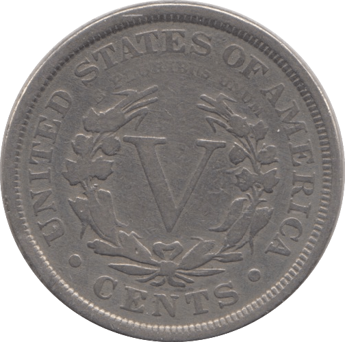 1902 NICKEL FIVE CENTS USA - SILVER WORLD COINS - Cambridgeshire Coins