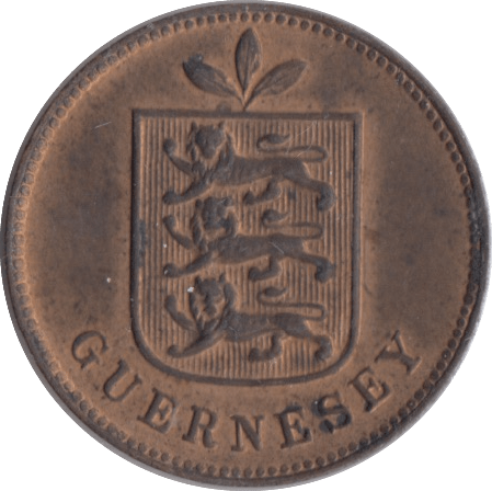 1902 ONE DOUBLE GUERNSEY - WORLD COINS - Cambridgeshire Coins
