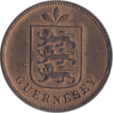 1902 ONE DOUBLE GUERNSEY - WORLD COINS - Cambridgeshire Coins