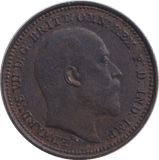 1902 ONE THIRD FARTHING ( EF ) - ONE THIRD FARTHING - Cambridgeshire Coins