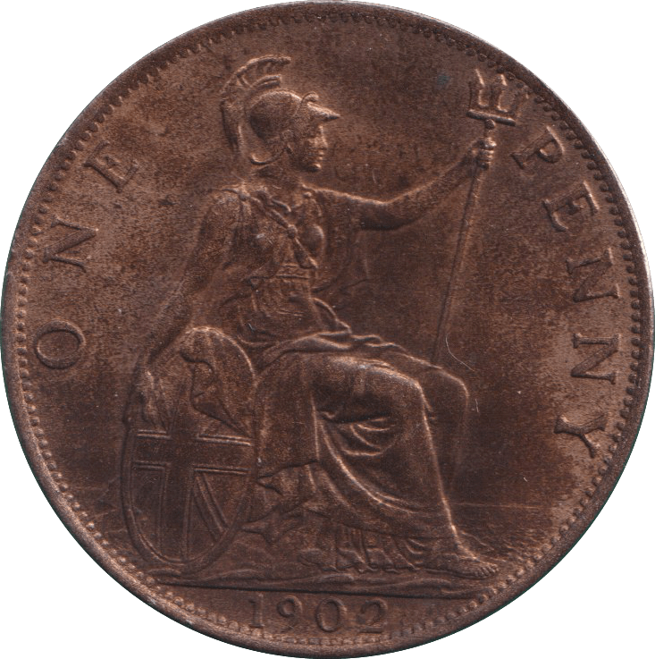 1902 PENNY ( AUNC ) - PENNY - Cambridgeshire Coins