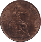 1902 PENNY ( AUNC ) - PENNY - Cambridgeshire Coins