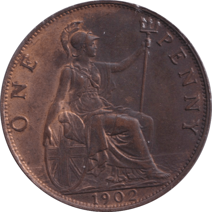 1902 PENNY ( AUNC ) - PENNY - Cambridgeshire Coins