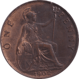 1902 PENNY ( AUNC ) - PENNY - Cambridgeshire Coins
