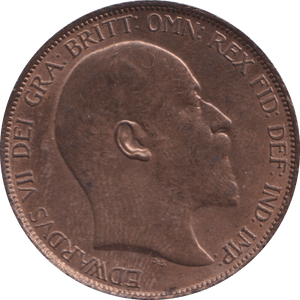 1902 PENNY EDWARD VII ( UNC ) - PENNY - Cambridgeshire Coins