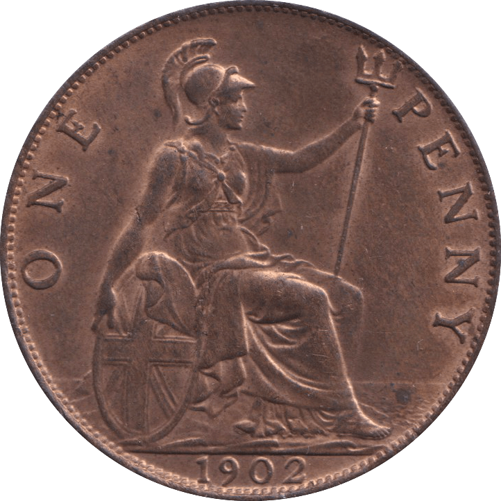 1902 PENNY EDWARD VII ( UNC ) - PENNY - Cambridgeshire Coins