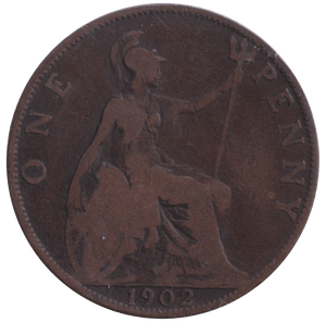 1902 PENNY ( FINE ) - PENNY - Cambridgeshire Coins