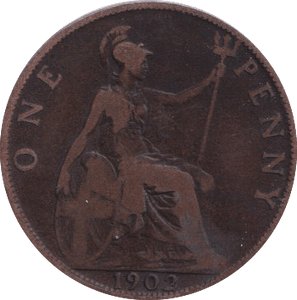 1902 PENNY ( FINE ) - PENNY - Cambridgeshire Coins