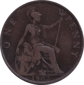 1902 PENNY ( FINE ) - PENNY - Cambridgeshire Coins
