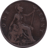 1902 PENNY ( FINE ) - PENNY - Cambridgeshire Coins