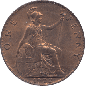 1902 PENNY ( UNC ) - PENNY - Cambridgeshire Coins