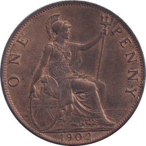1902 PENNY ( UNC ) - PENNY - Cambridgeshire Coins